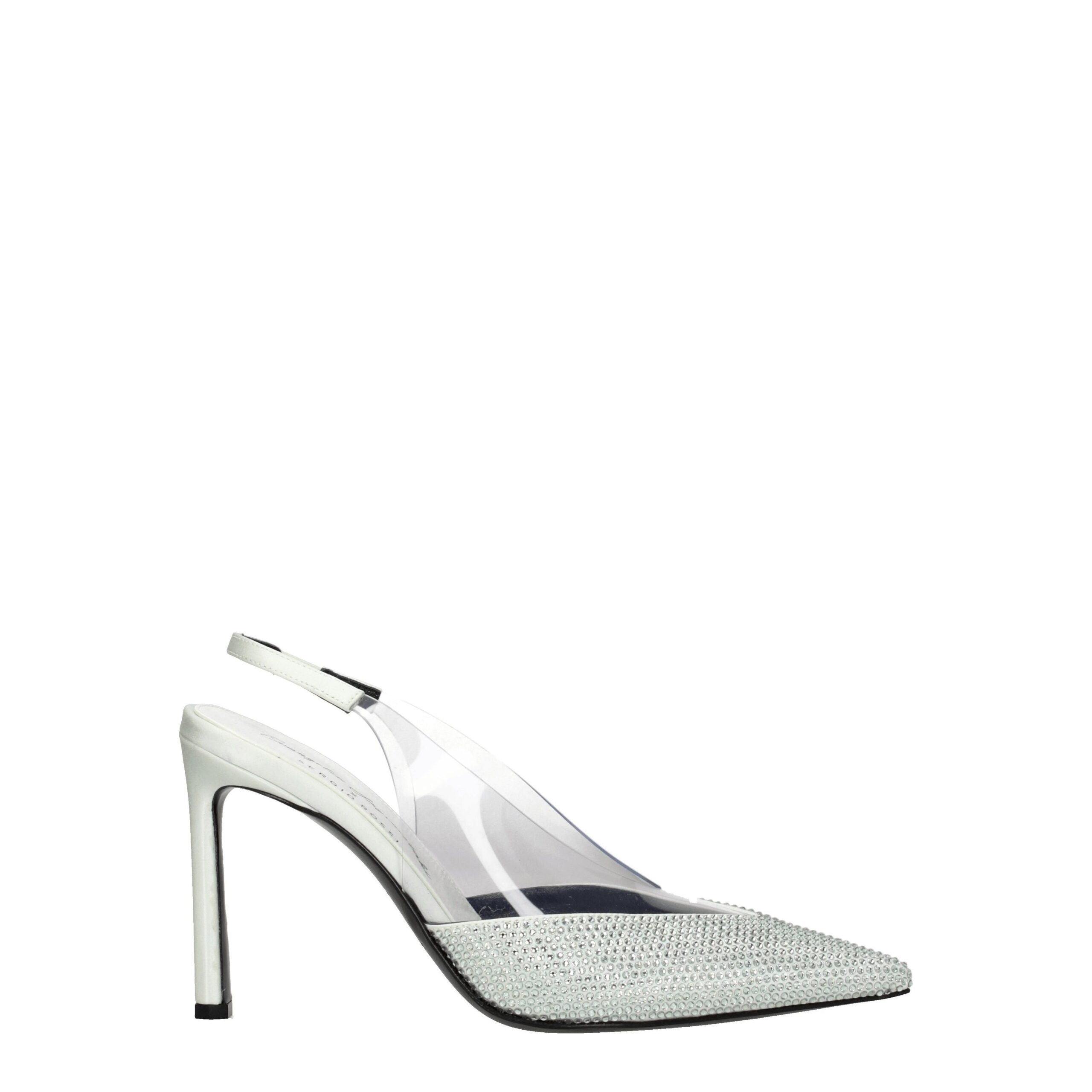 Green Satin High Heel Pumps