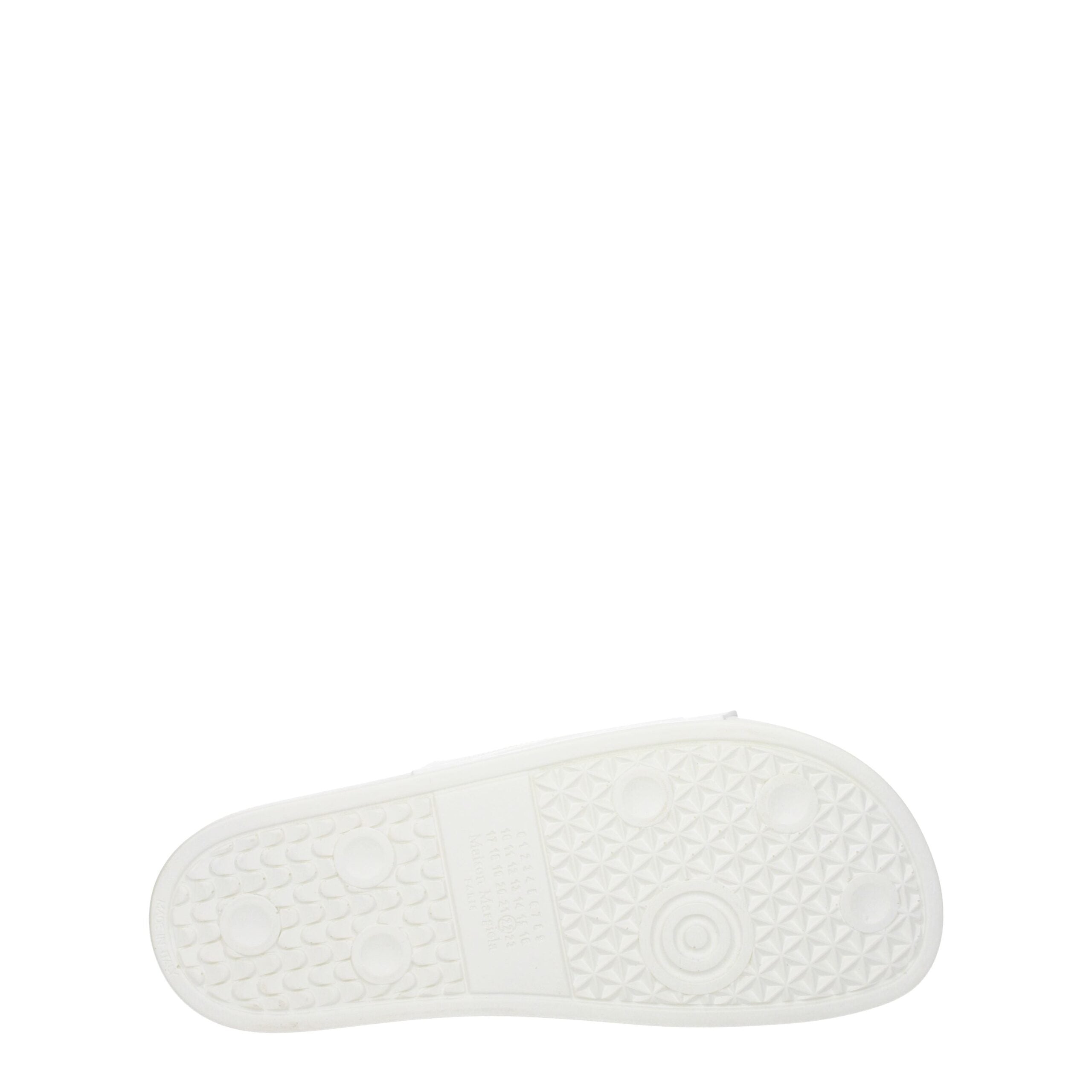 White Cotton Slippers Sandals