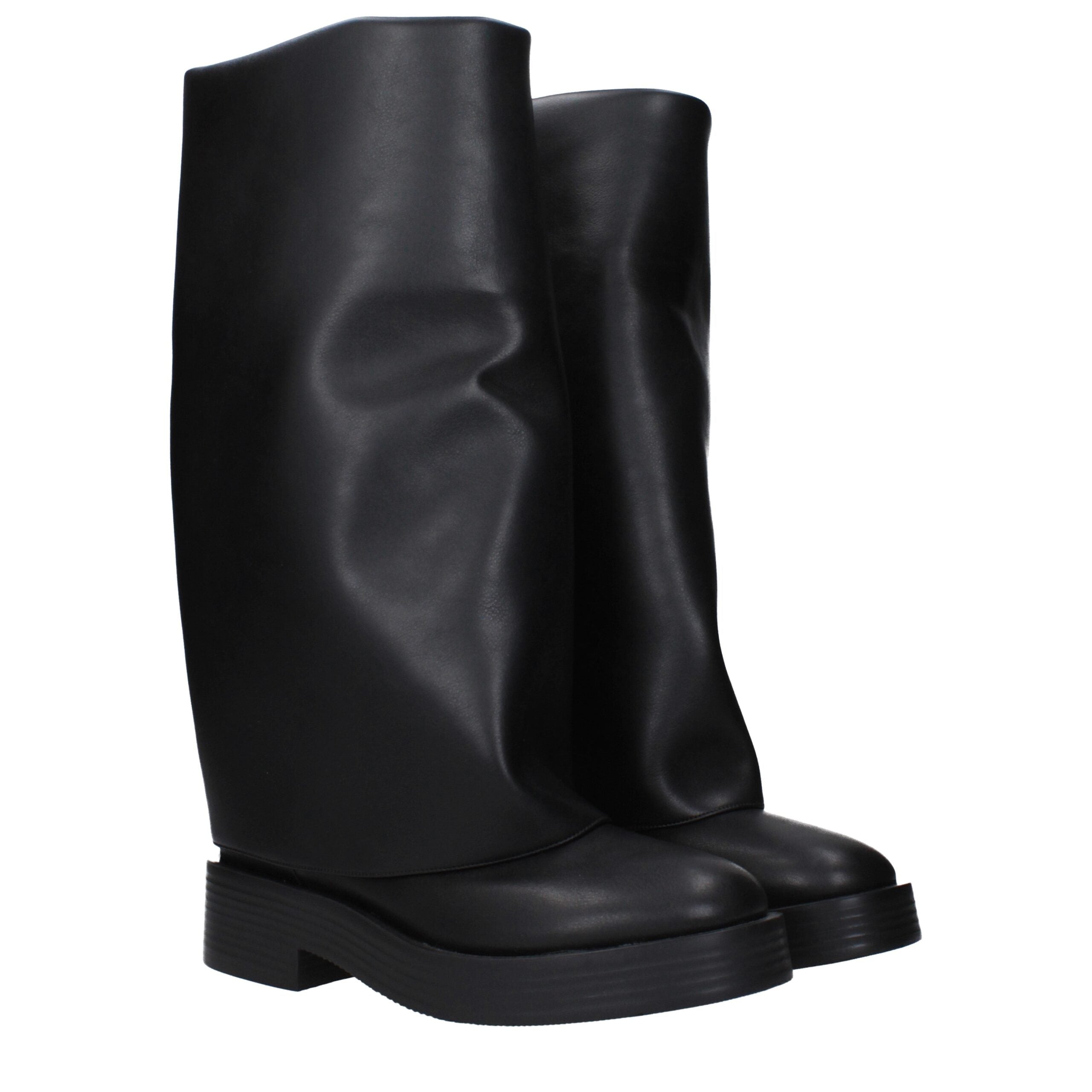Black Leather Boots