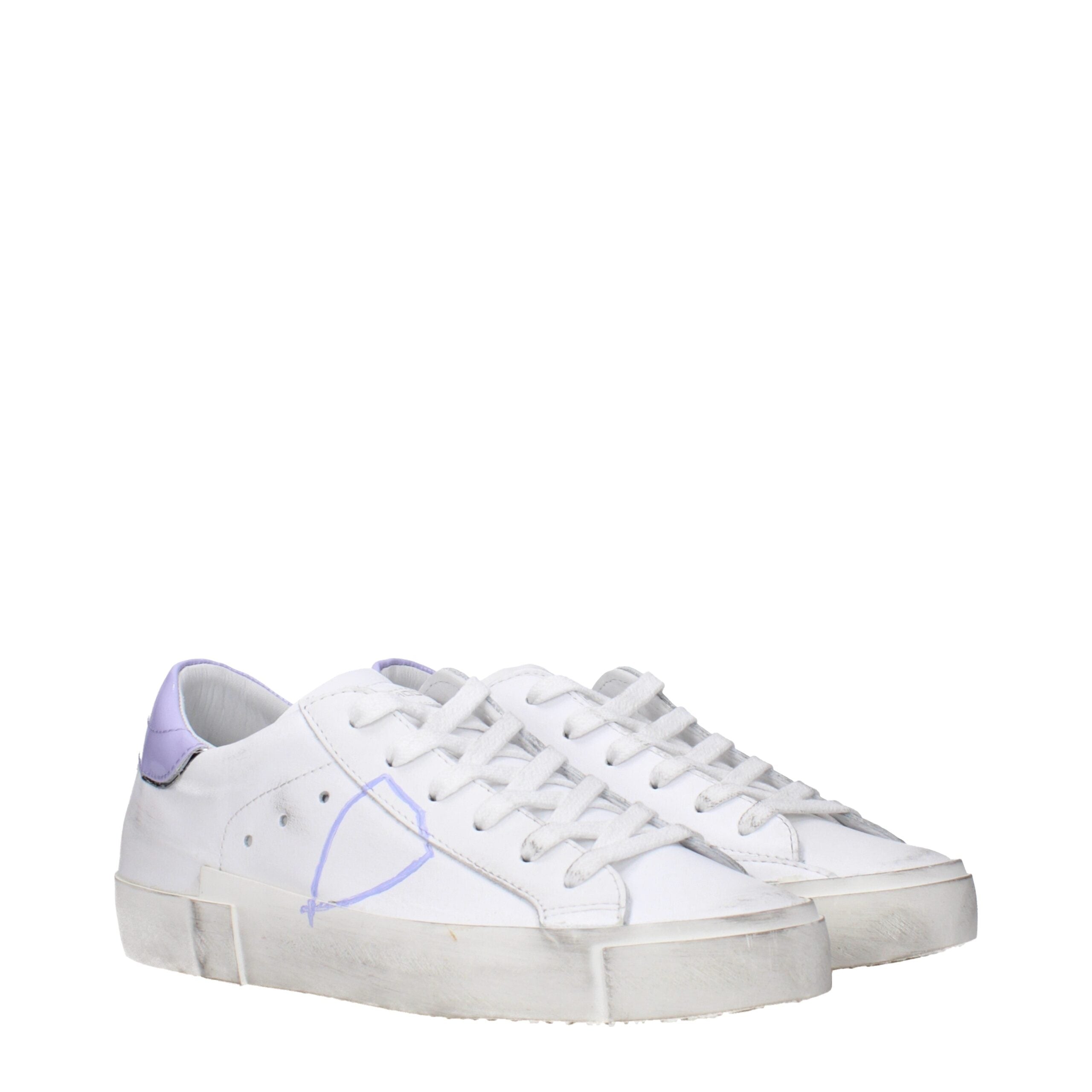 White Leather Low Tops