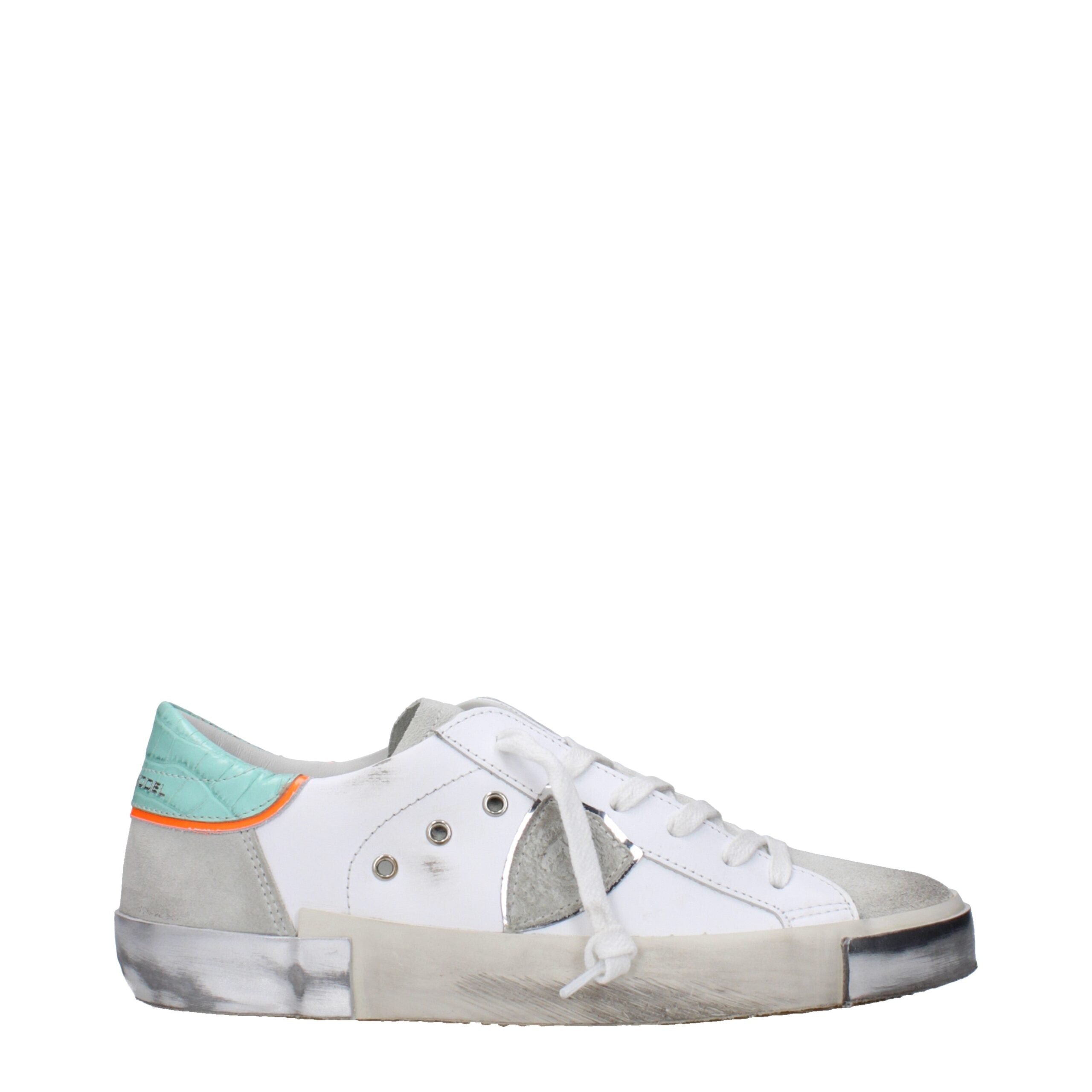 White Leather Low Tops