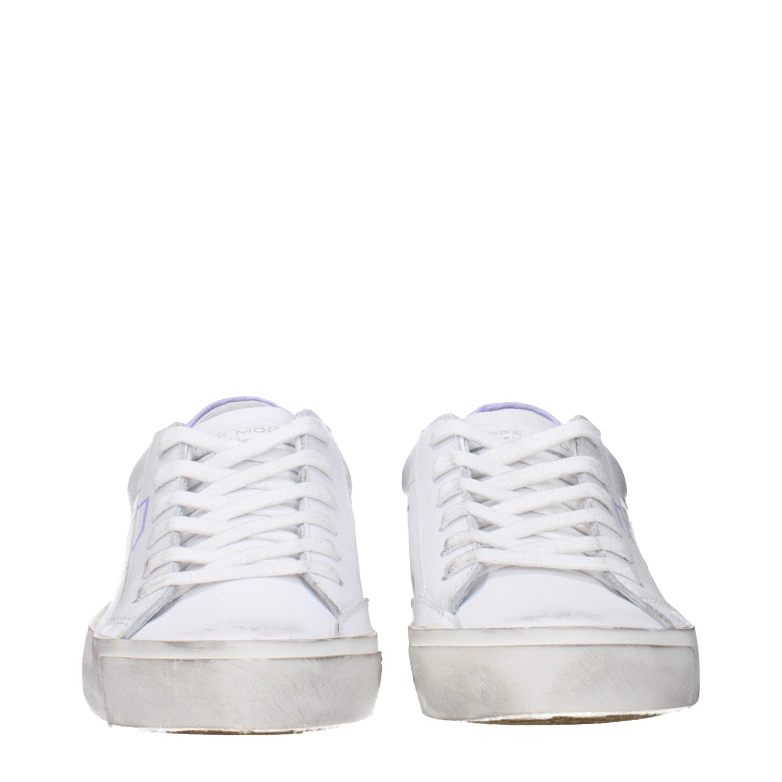 White Leather Low Tops
