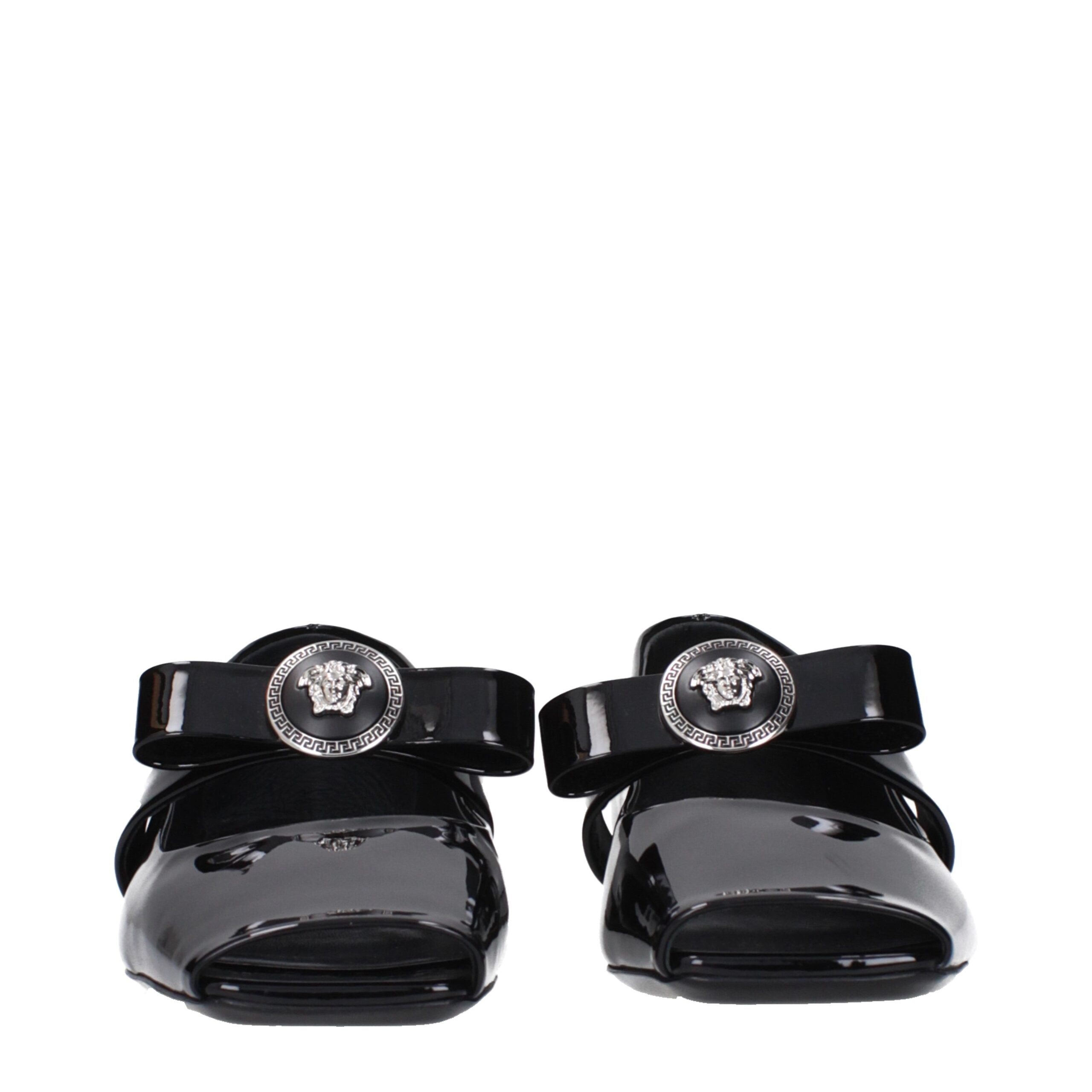 Black Leather Ballet Flats
