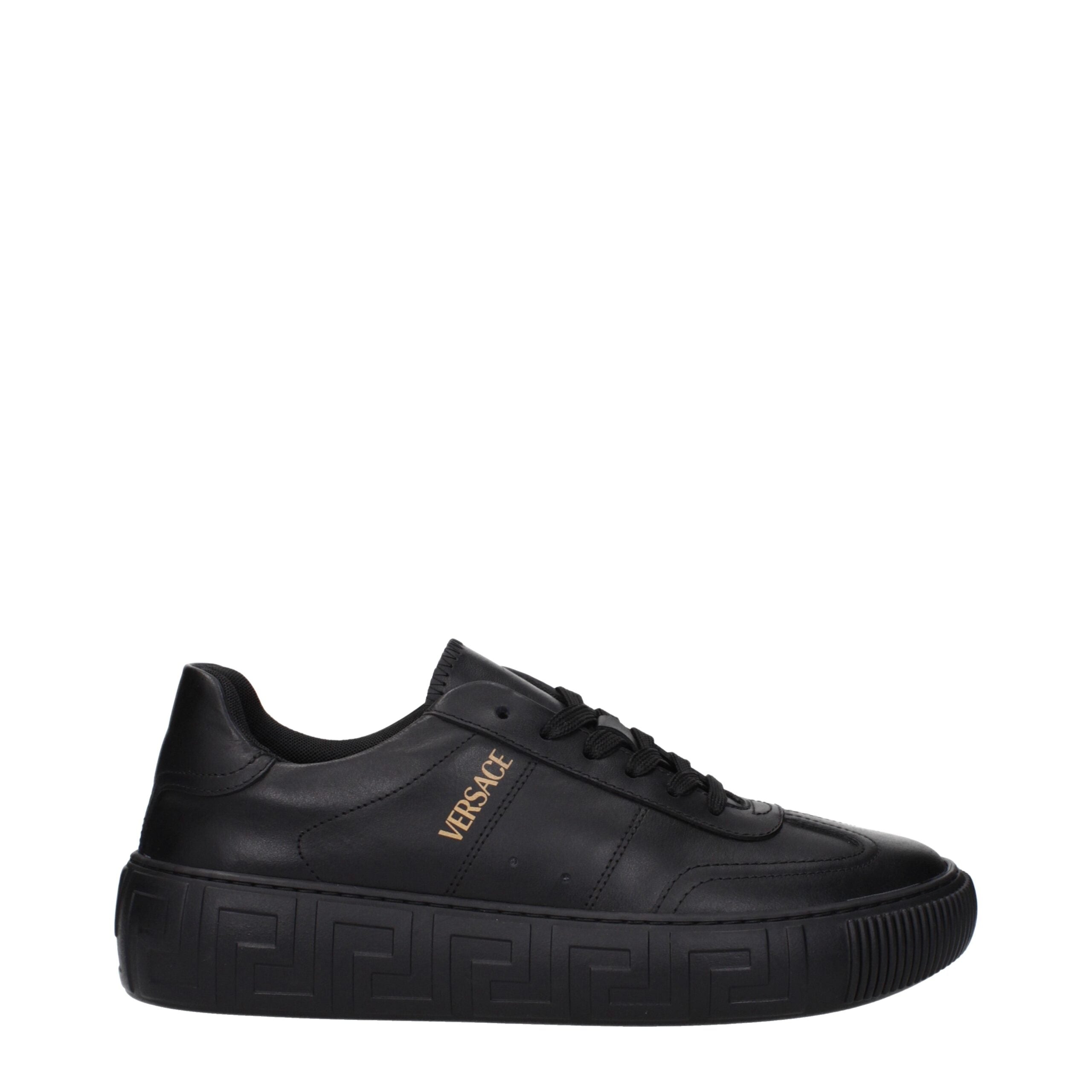 Black Leather Low Tops
