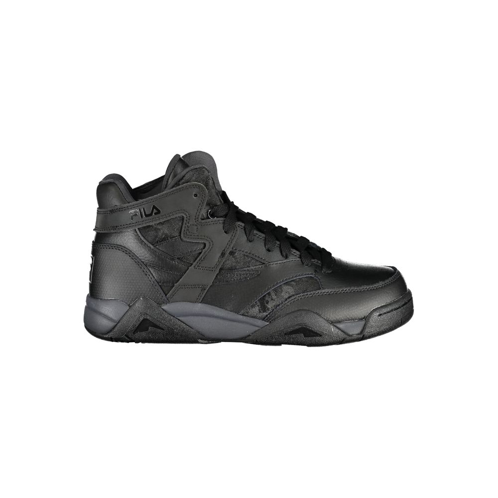 Black Polyester Sneaker