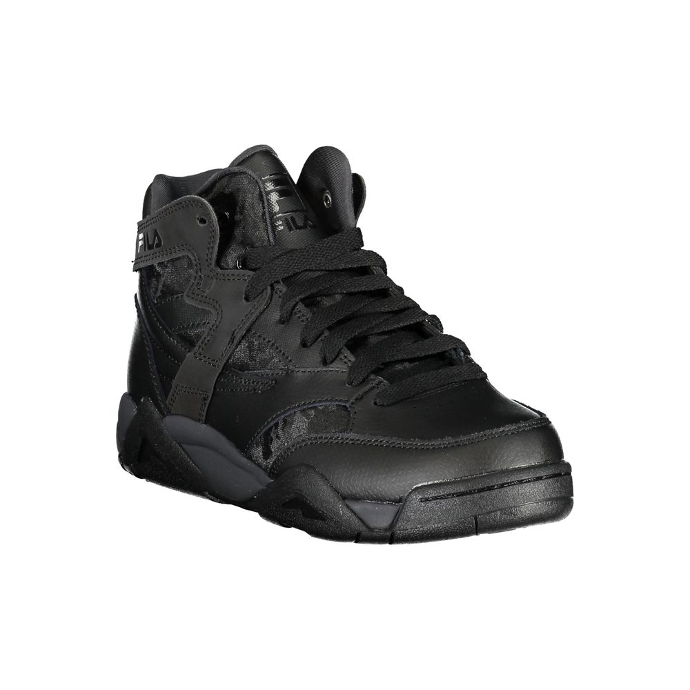 Black Polyester Sneaker