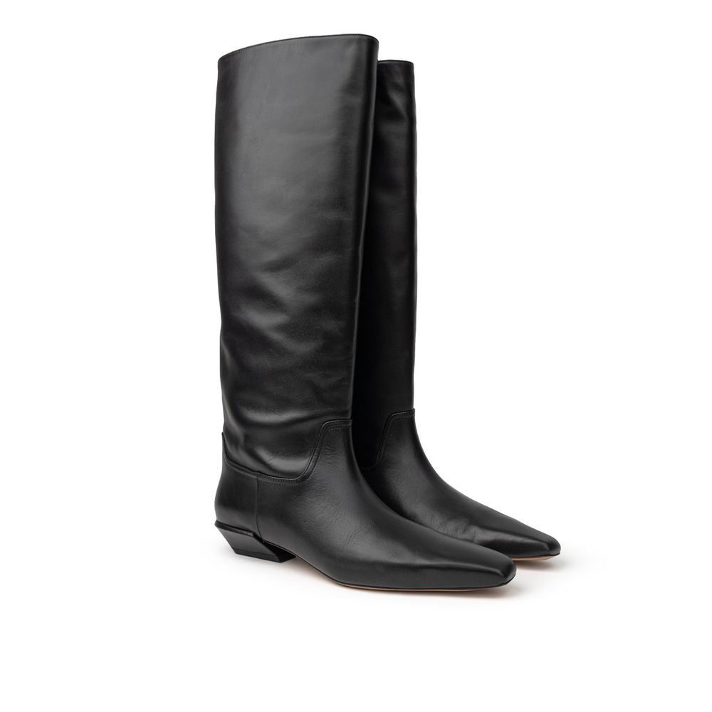 Black Leather Boot