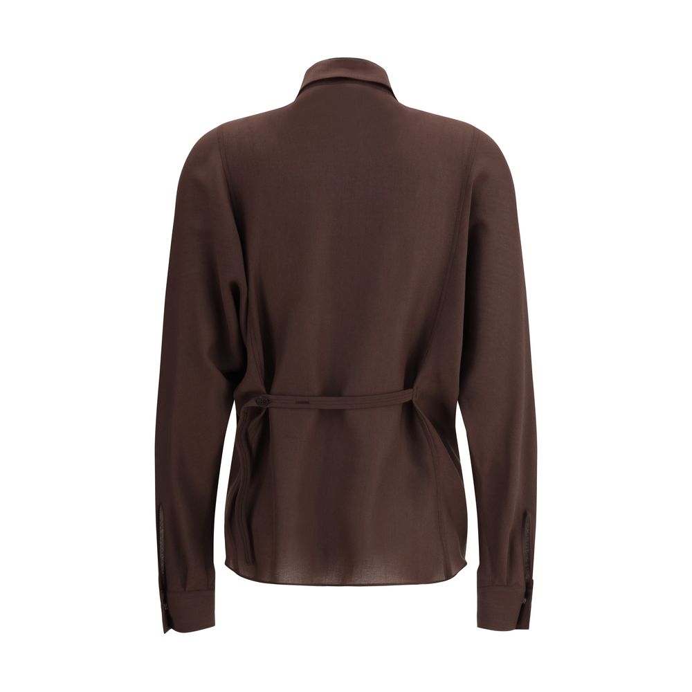 Embellished collar Shirt