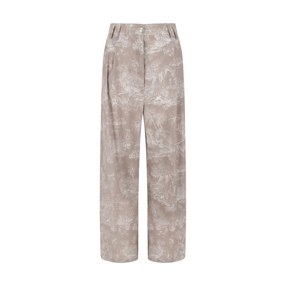 Toile de Jouy pattern Pants